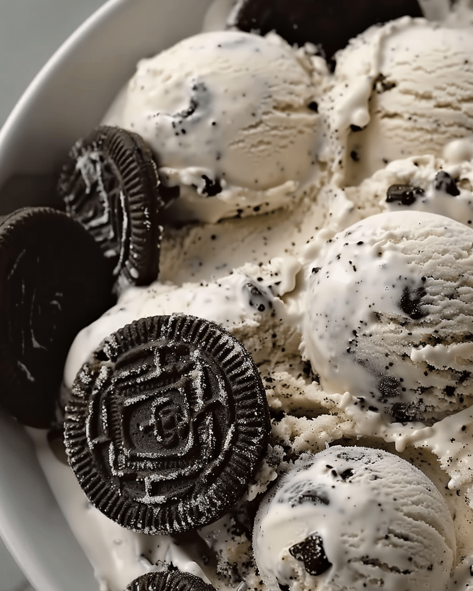 No-Cook Cookies and Cream Ice Cream