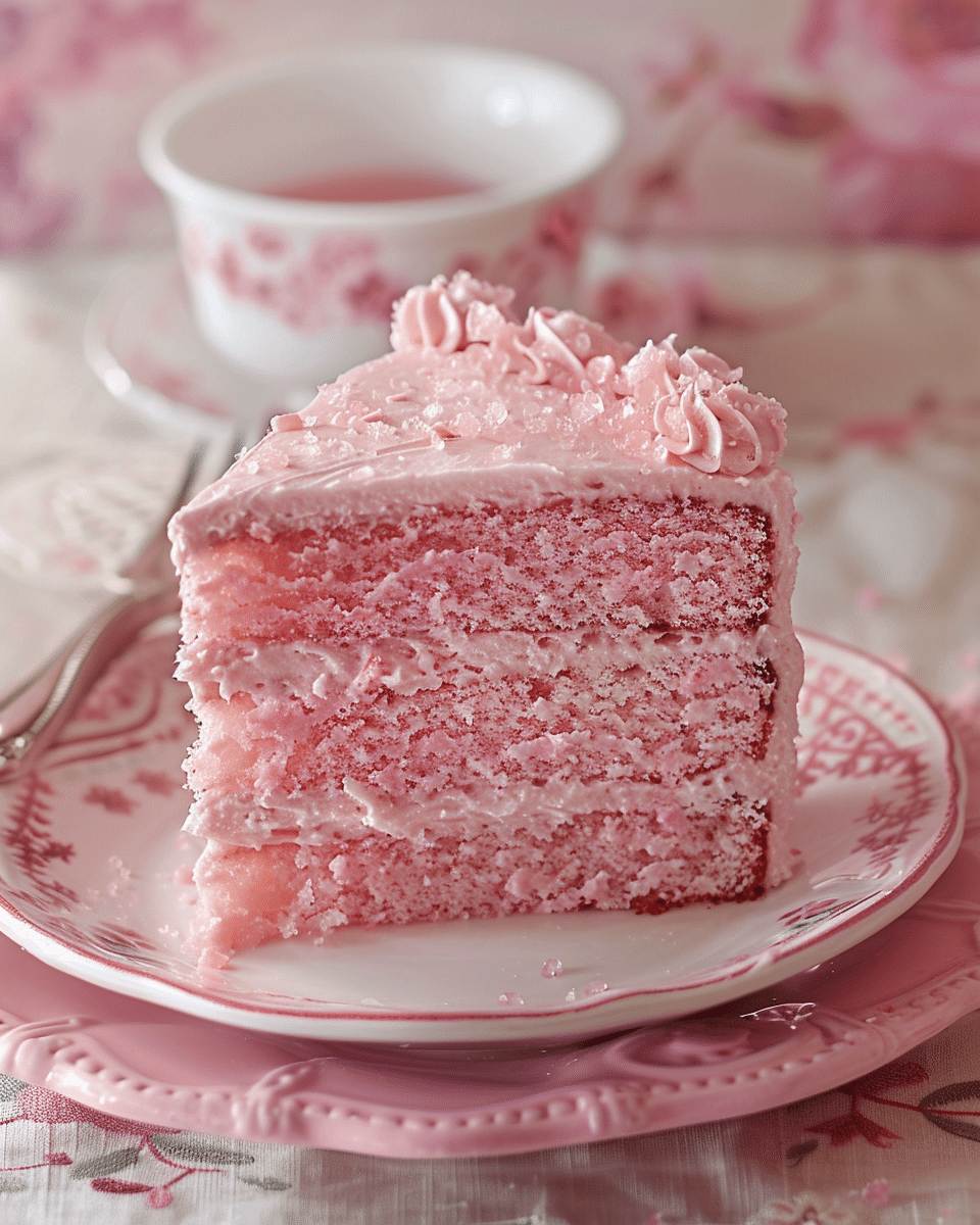 Old-Fashioned Pink Jelly Cakes