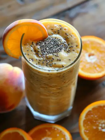 Orange Peach Chia Seed Smoothie 8 Orange Peach Chia Seed Smoothie