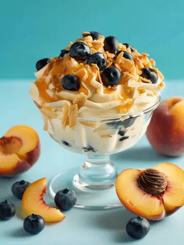 Peaches & Blueberries Cream Delight