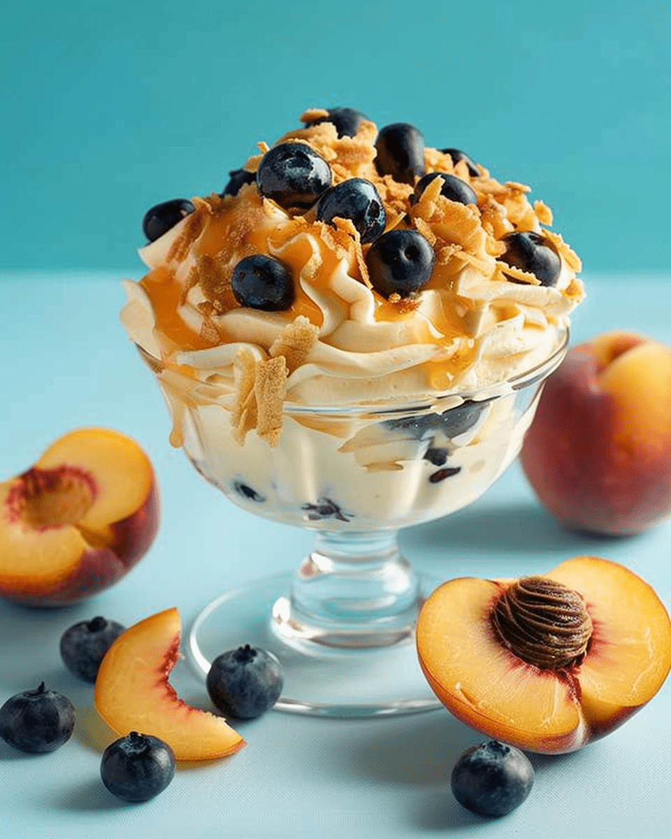 Peaches & Blueberries Cream Delight