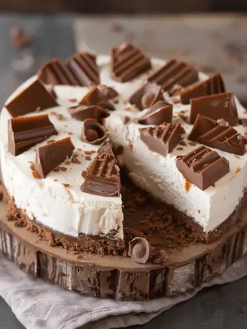 Peanut Butter Cup No-Bake Cheesecake