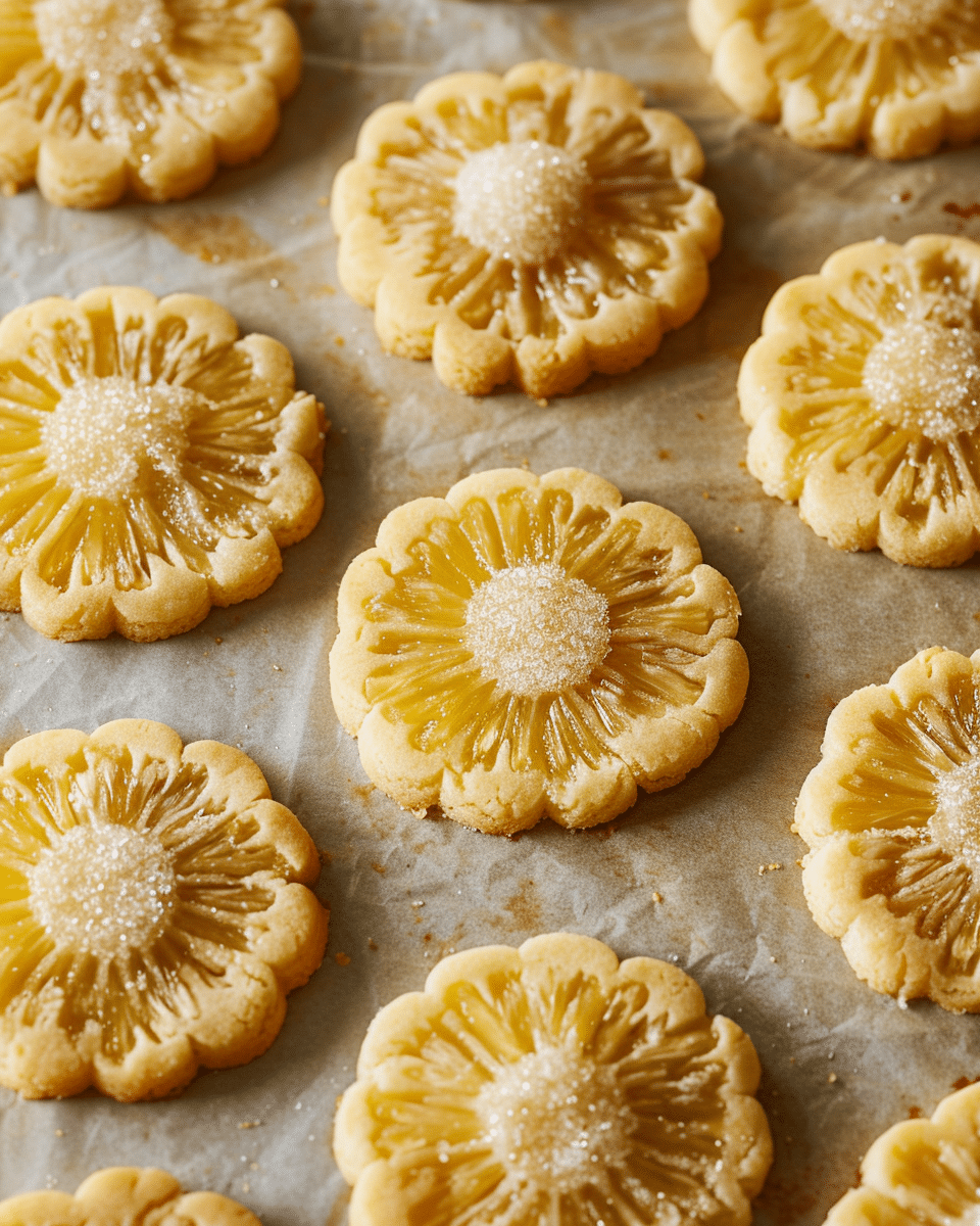 Pineapple Upside-Down Sugar Cookies