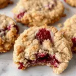 Raspberry Crumble Cookies