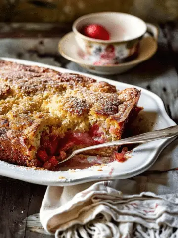 Rhubarb Pudding Cake