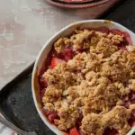 Rhubarb Strawberry Crisp