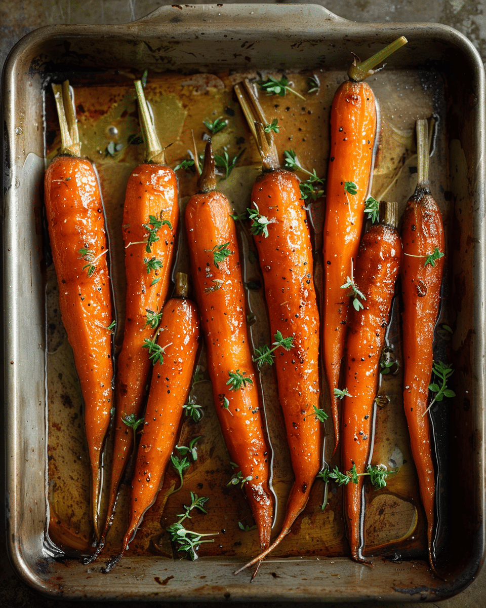 Roasted Baby Carrots with Honey Glaze
