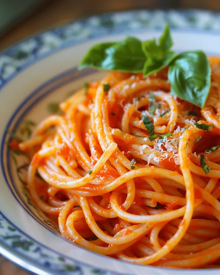 Roasted Red Pepper Pasta | Cheryl's Cooking