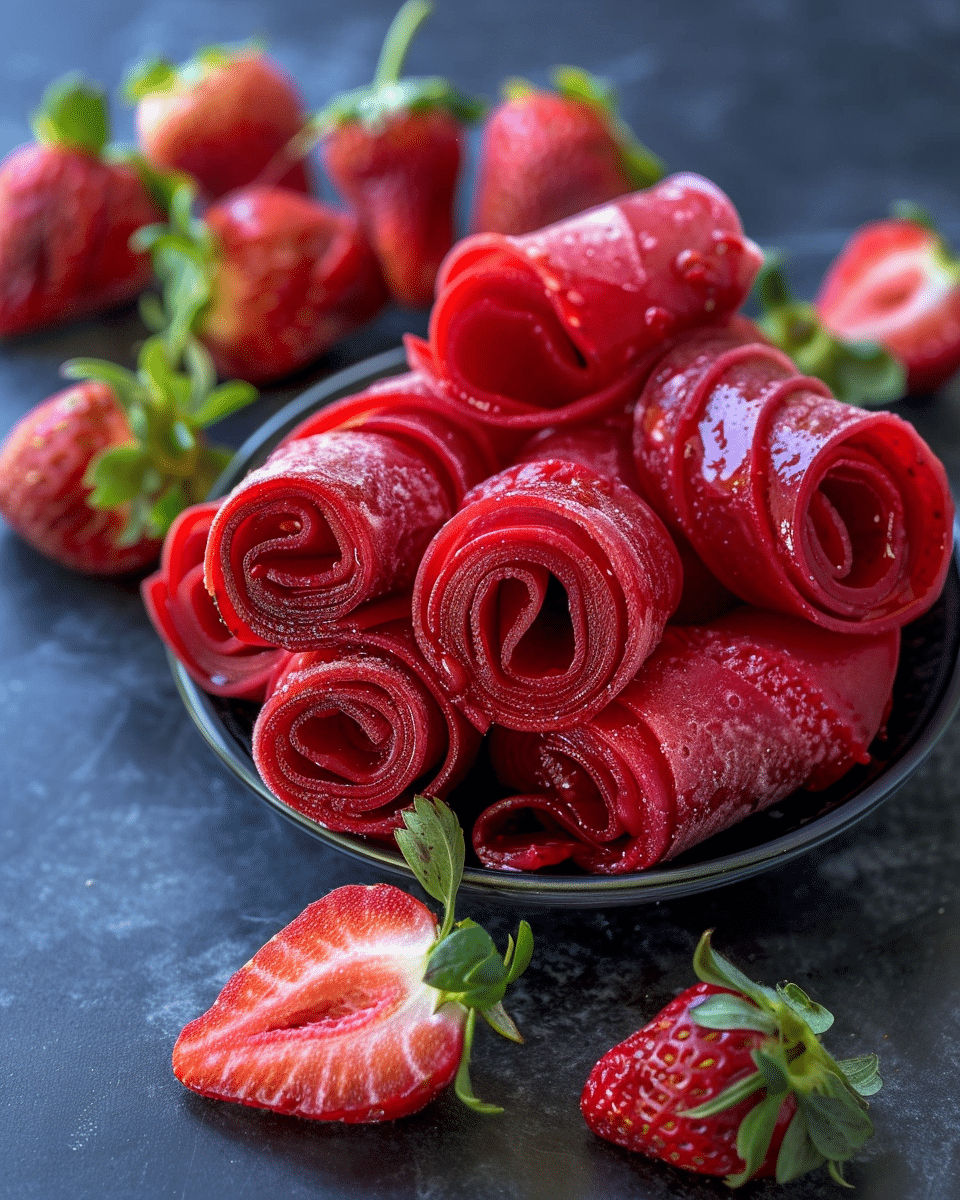 Strawberry Fruit Roll-Ups