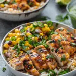 Street Corn Chicken Rice Bowls