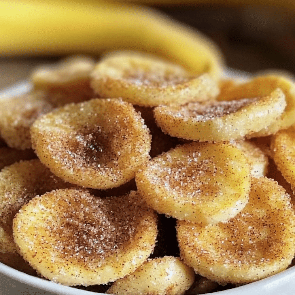 Sweet Cinnamon Air Fryer Banana Chips