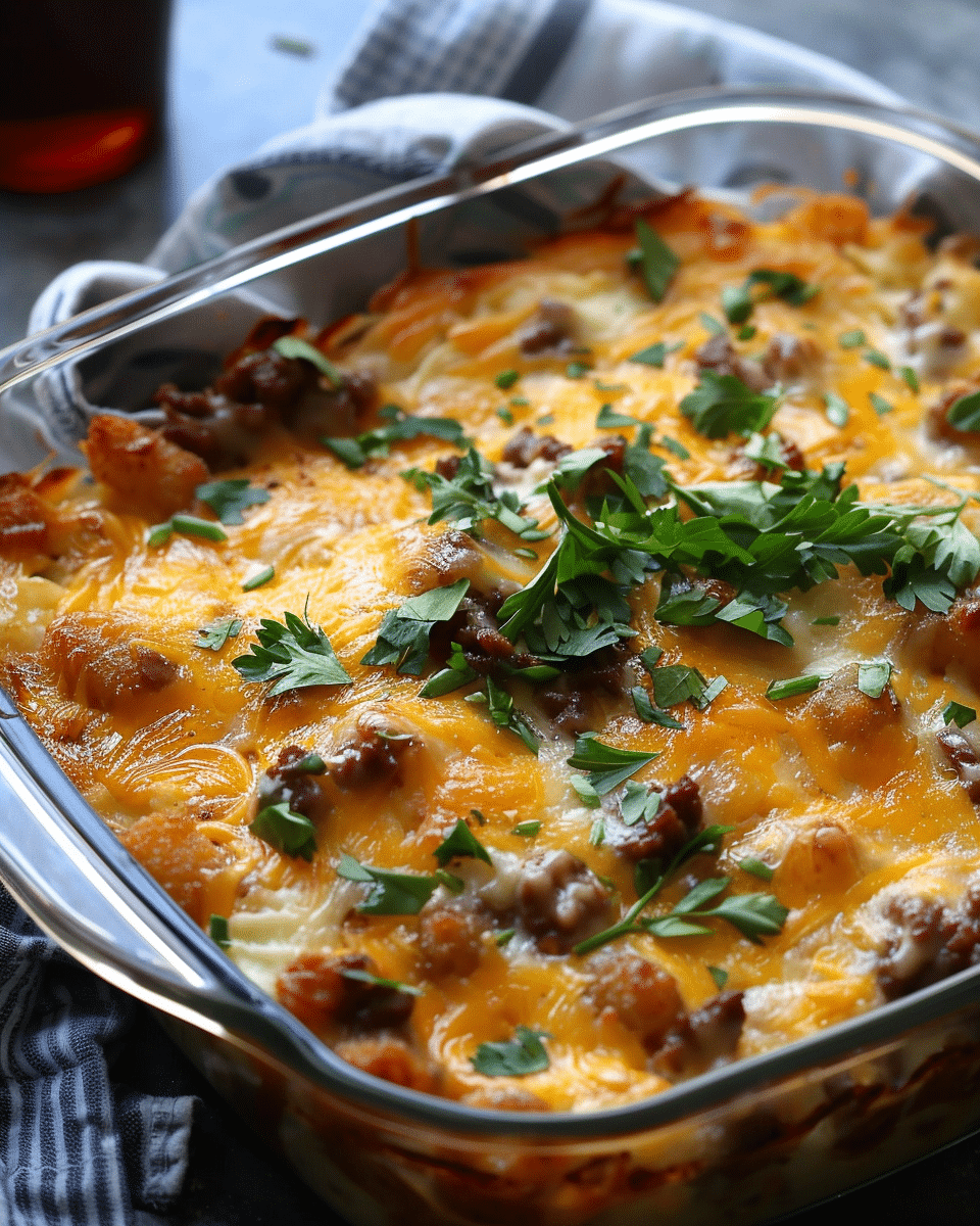 Tater Tot Breakfast Casserole