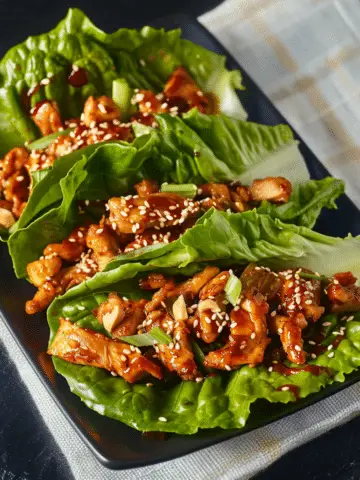 Teriyaki Chicken Lettuce Wraps