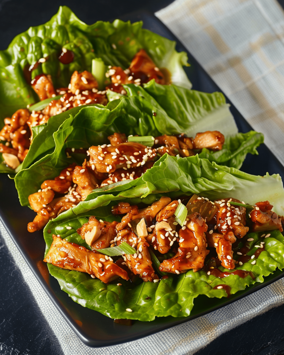 Teriyaki Chicken Lettuce Wraps