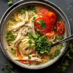 Aromatic Ginger Garlic Chicken Noodle Soup
