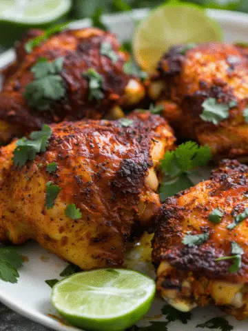 Baked Spicy Chicken Thighs