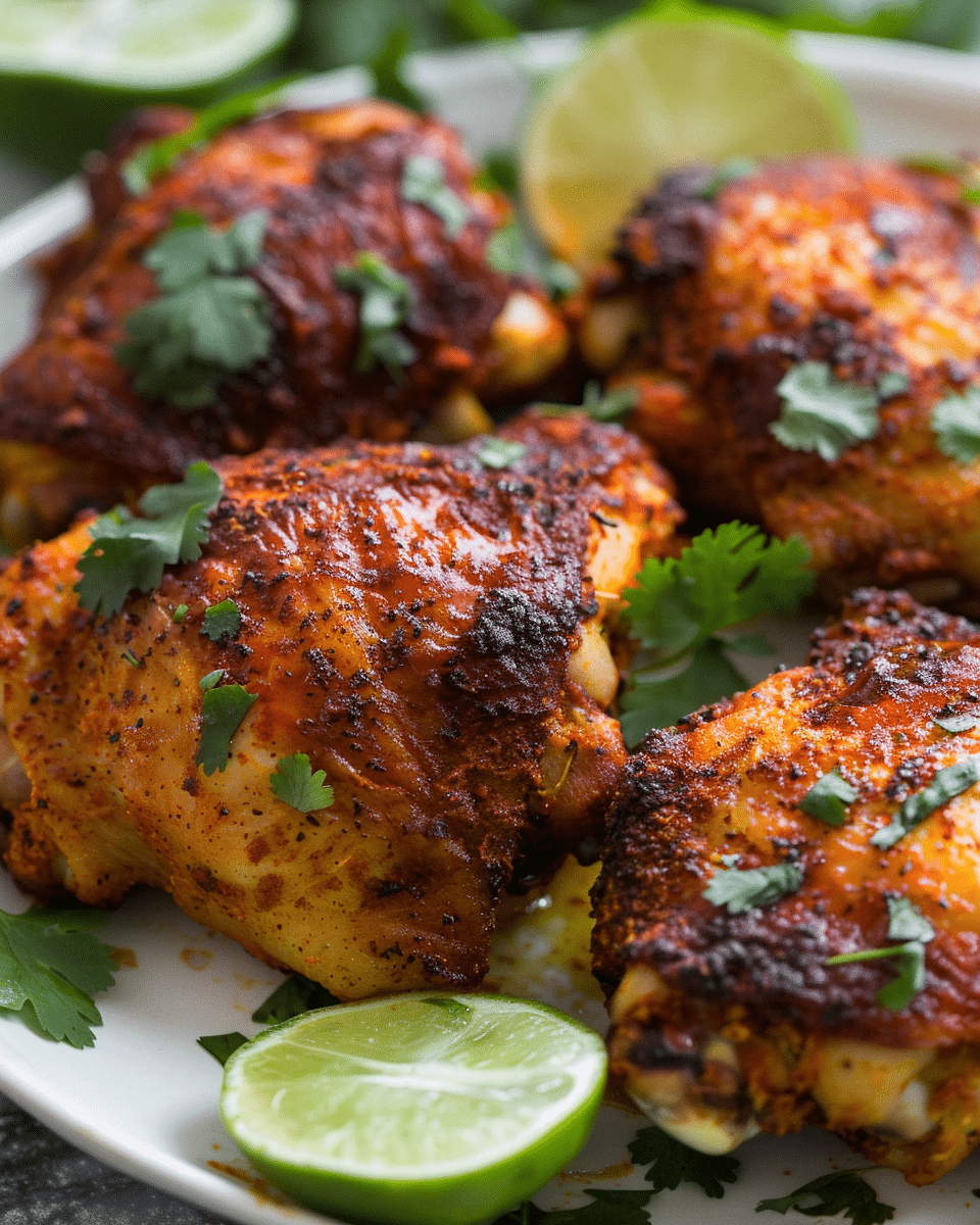 Baked Spicy Chicken Thighs