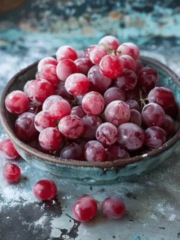 Candied Frozen Sour Grapes