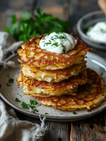 Crispy German Potato Pancakes (Kartoffelpuffer)