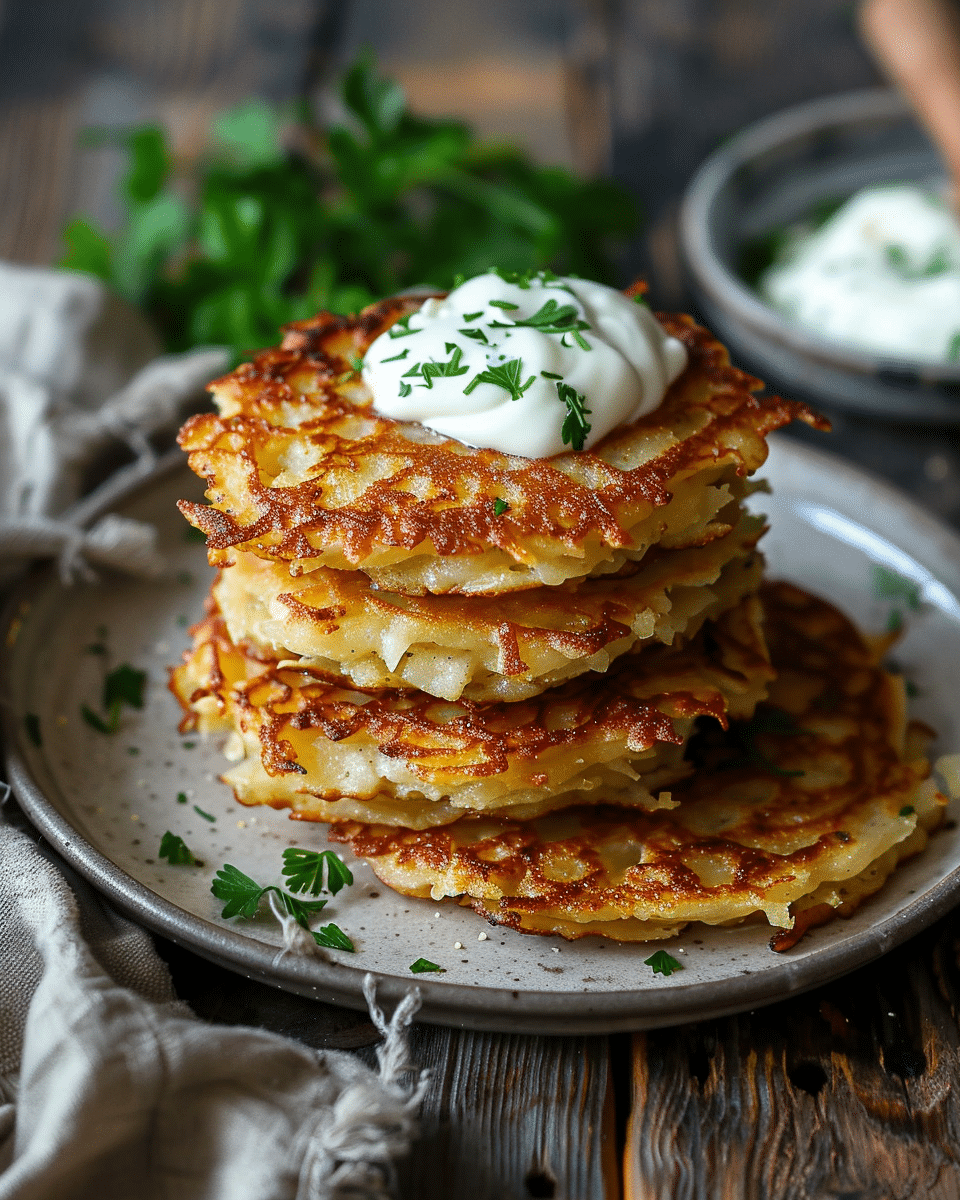 Crispy German Potato Pancakes (Kartoffelpuffer)