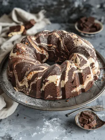 Double Chocolate Ricotta Marble Cake