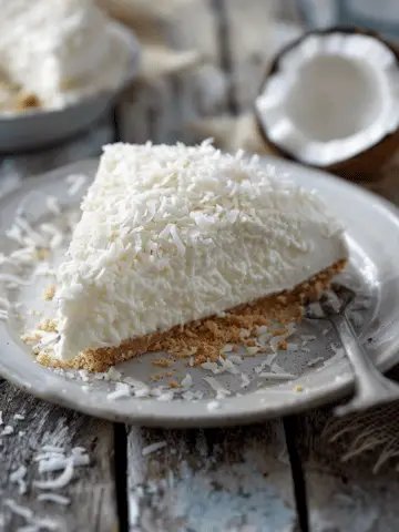 Easy No-Bake Coconut Cheesecake