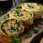 Fresh Vegetable Tortilla Roll Ups
