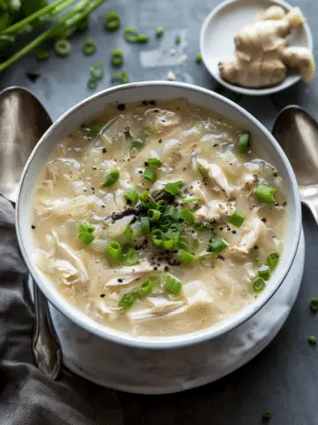 Ginger Scallion Chicken Soup