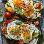 Mediterranean Egg Toast with Vegetables