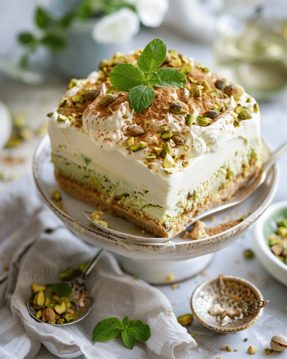 No-Bake Pistachio Tiramisu