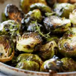 Overnight Marinated Roasted Brussels Sprouts