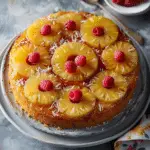 Pineapple Upside-Down Cake with Coconut