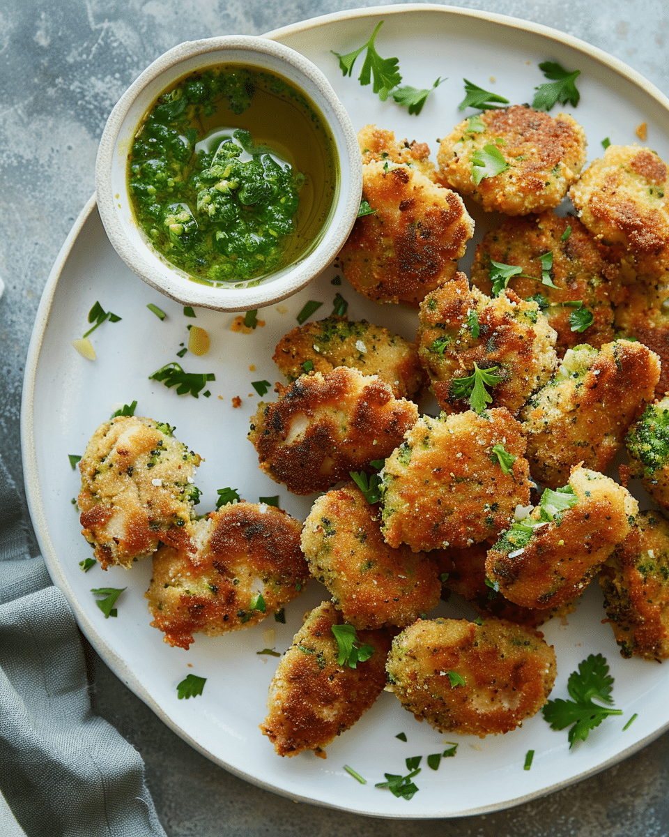 Quick Chicken and Broccoli Nuggets for Baby