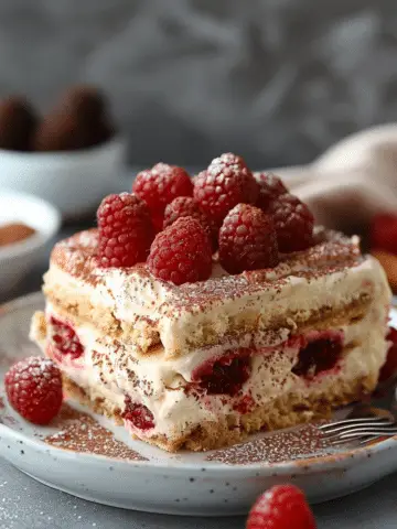 Raspberry London Fog Tiramisu