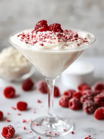 Raspberry White Chocolate Martini