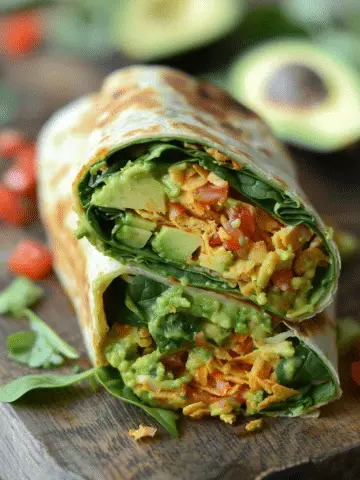 Spinach Avocado Wrap