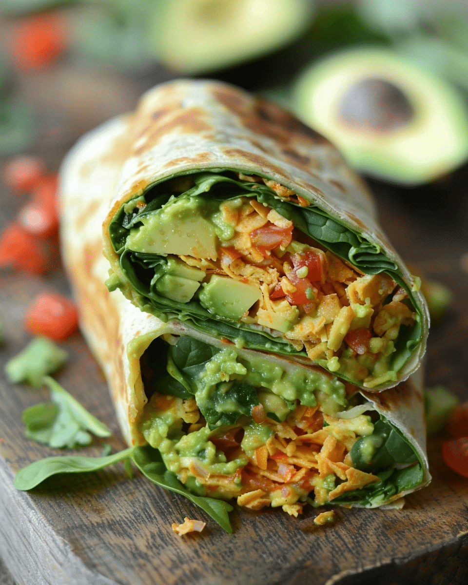 Spinach Avocado Wrap