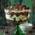 St. Patrick’s Day Brownie Trifle