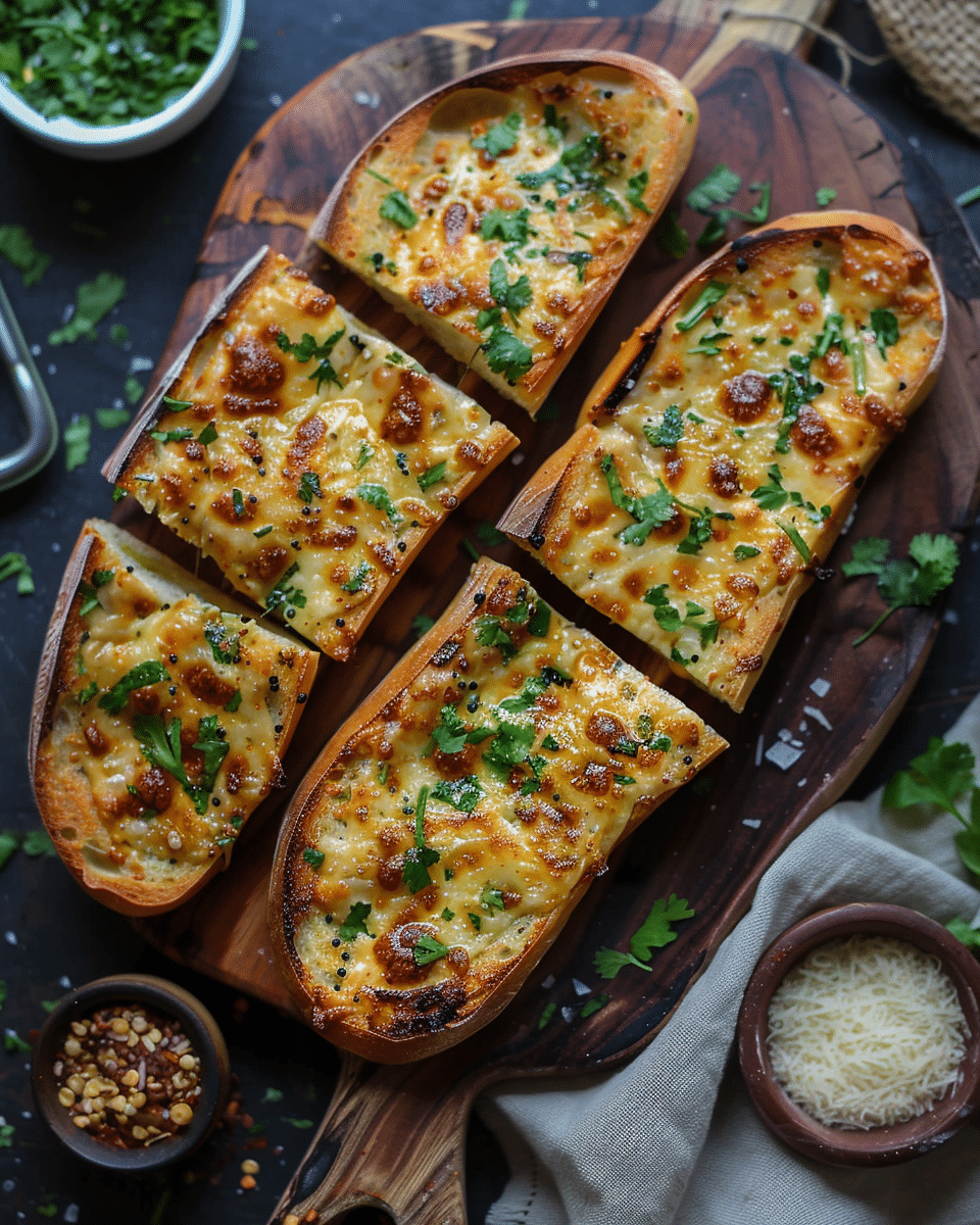Tandoori Chicken Garlic Bread