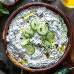 Traditional Greek Tzatziki (Garlic Cucumber Yogurt Dip)