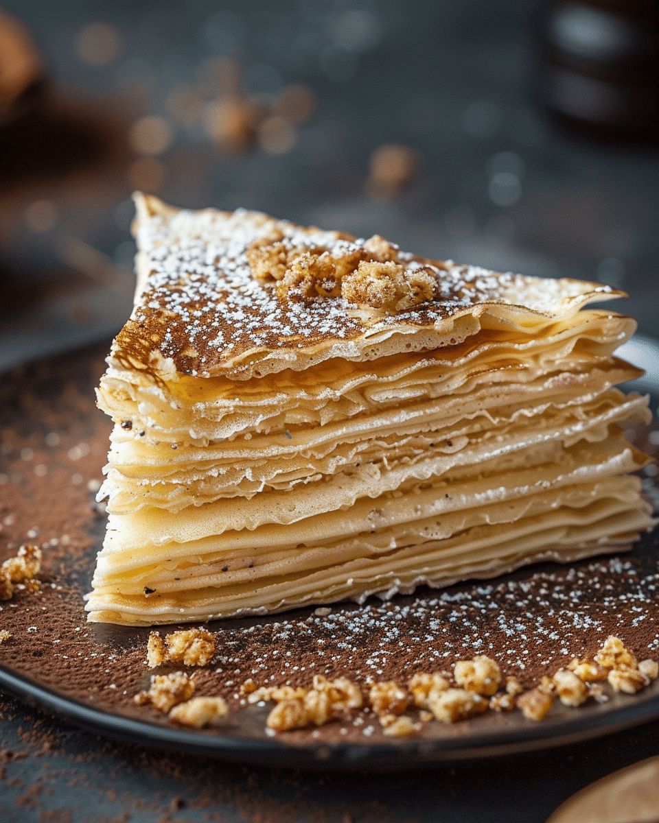 Vanilla & Speculoos Crêpe Cake