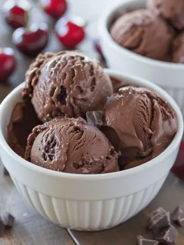 Chocolate Cherry Frozen Yogurt Bon Bons