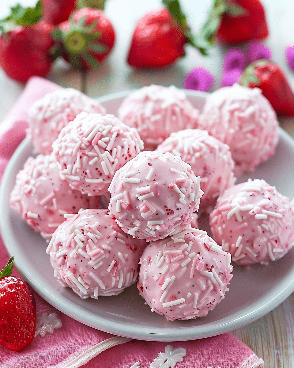Easy Strawberry Yogurt Bites