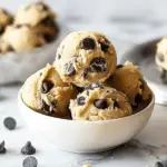 Gluten Free Chocolate Chip Cookie Dough Footballs