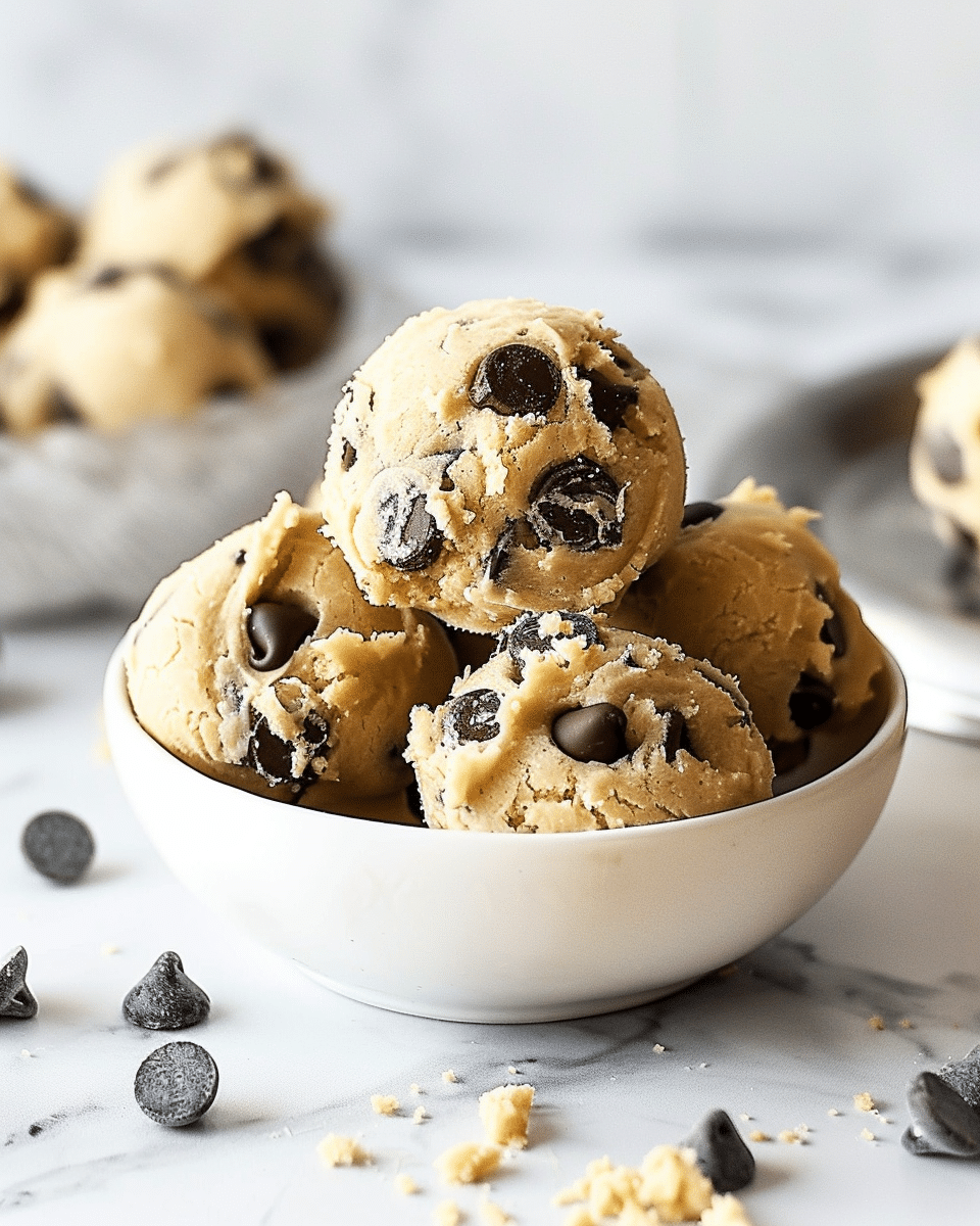 Gluten Free Chocolate Chip Cookie Dough Footballs