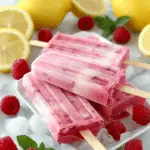 Keto Raspberry Lemon Popsicles