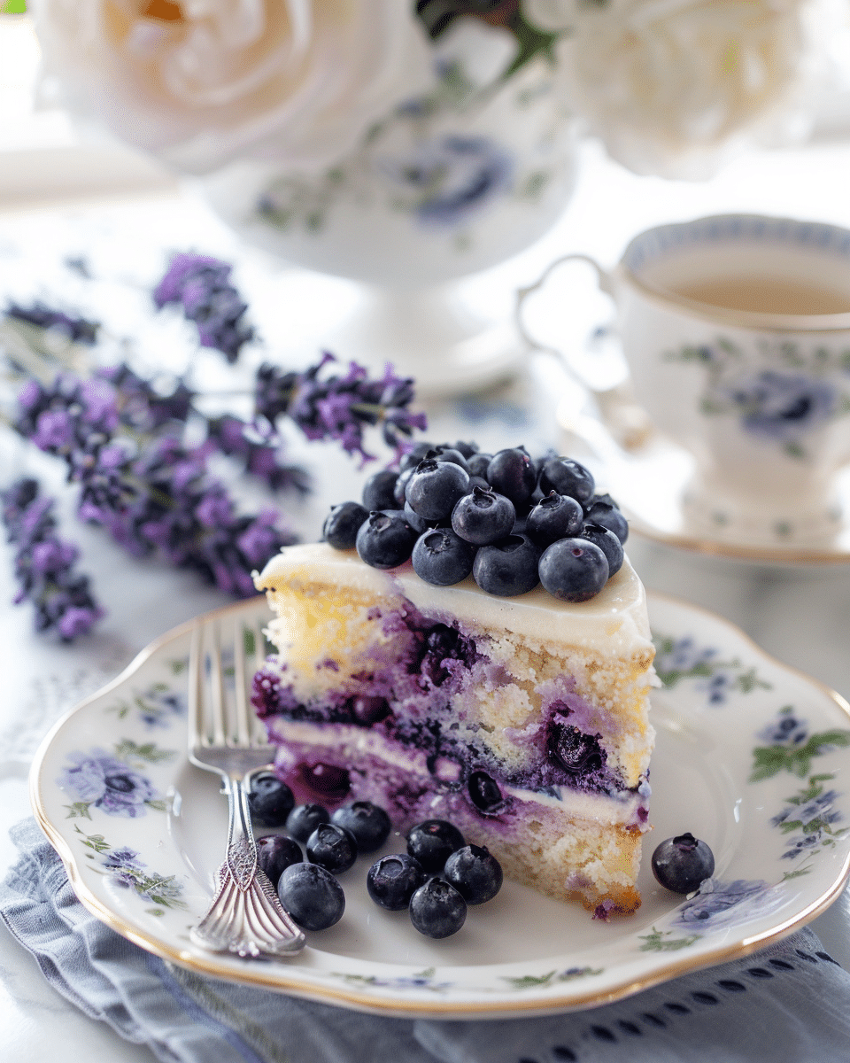 Lavender Blueberry Tea Cakes