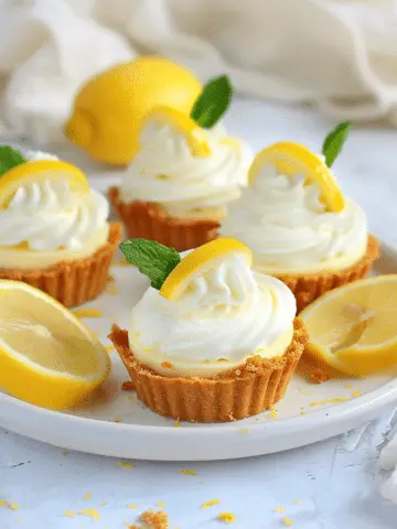 Mini No-Bake Lemon Cheesecake Tarts