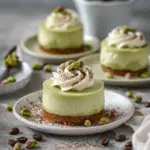 Mini Pistachio and Coffee Cheesecakes