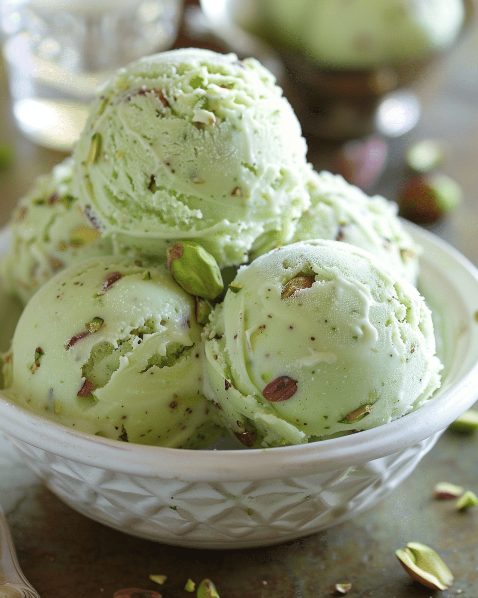 Pistachio Frozen Yogurt Bites
